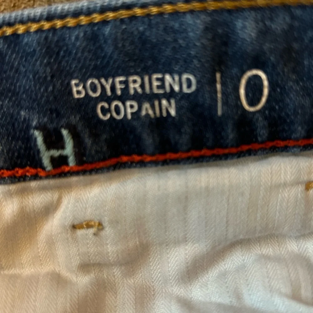 Tommy Hilfiger Embroidered Multi-color Sig. TH Boyfriend Copain Jeans Sz 0 - Picture 11 of 12